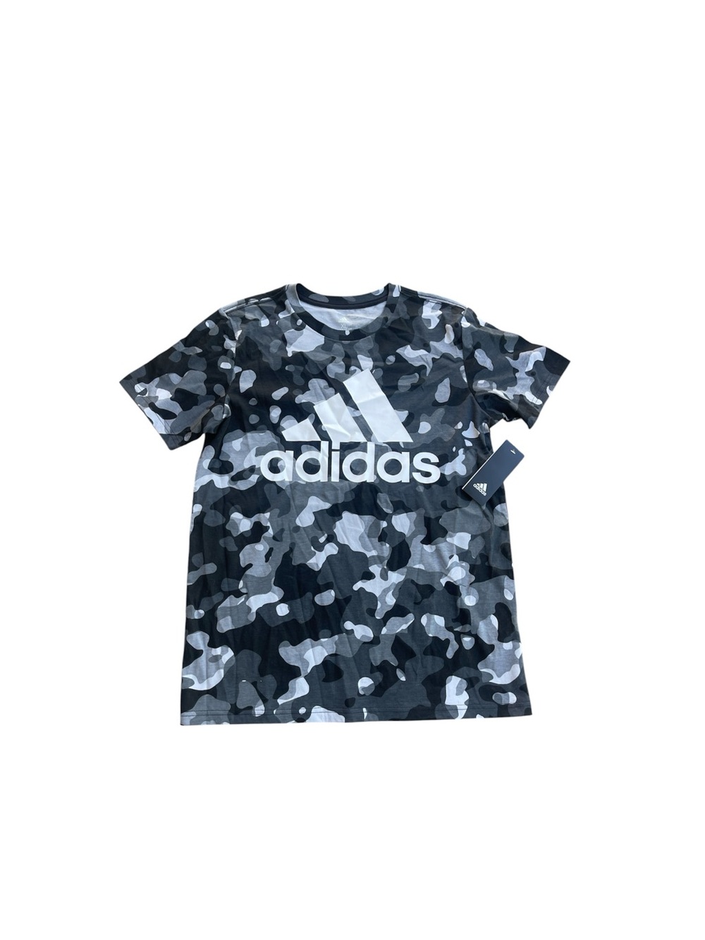 Adidas Boys Short Sleeve Warped Camo Allover Print Tee size XL 18/20 New